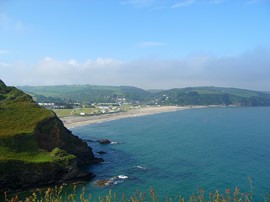 randonnée pentewan sands cornouailles grande bretagne